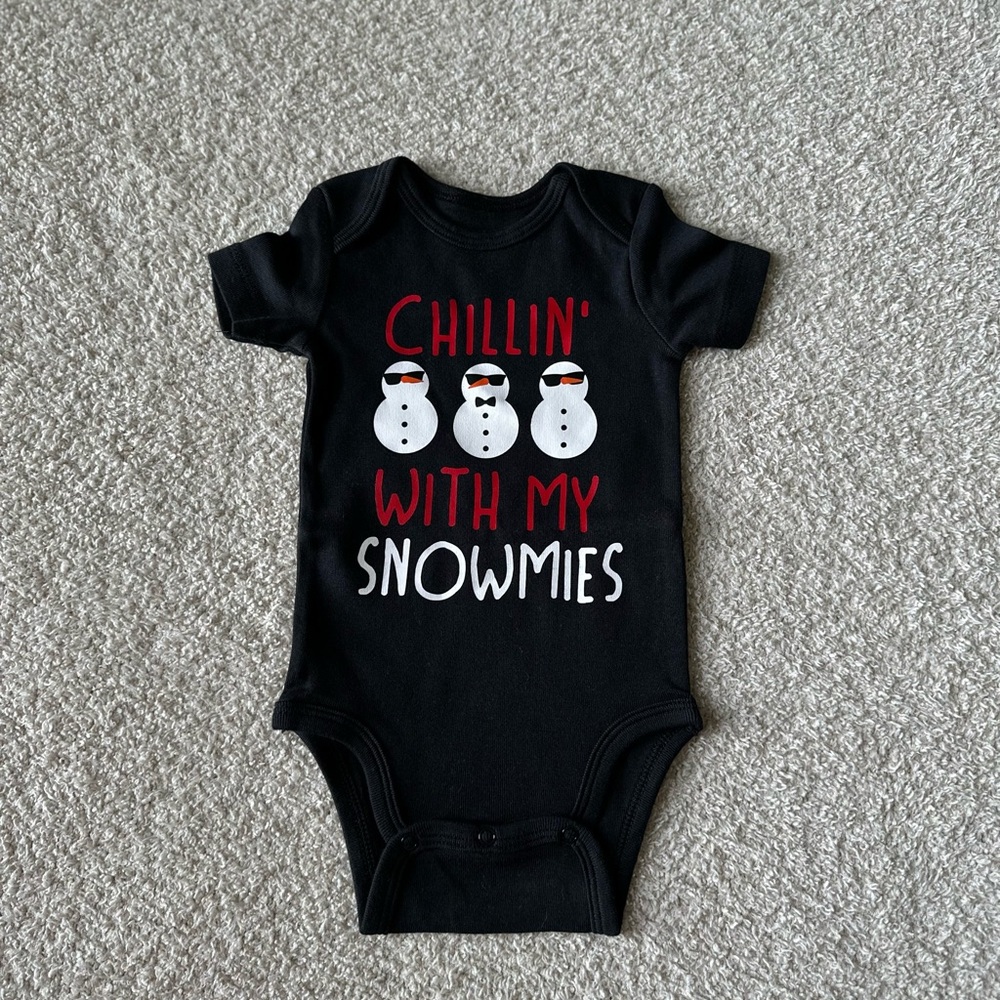 Custom Christmas Baby Onesie